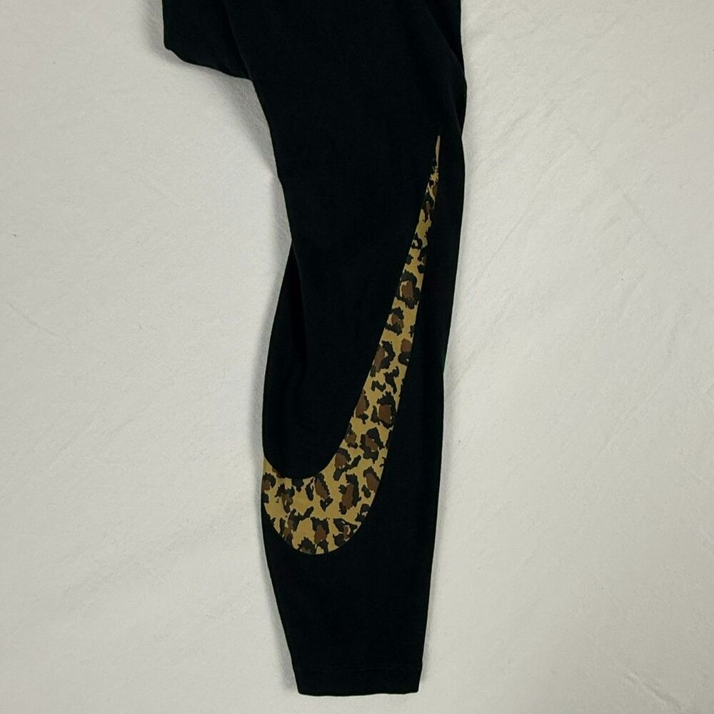 Nike Leopard Print Swoosh Leggings - S
